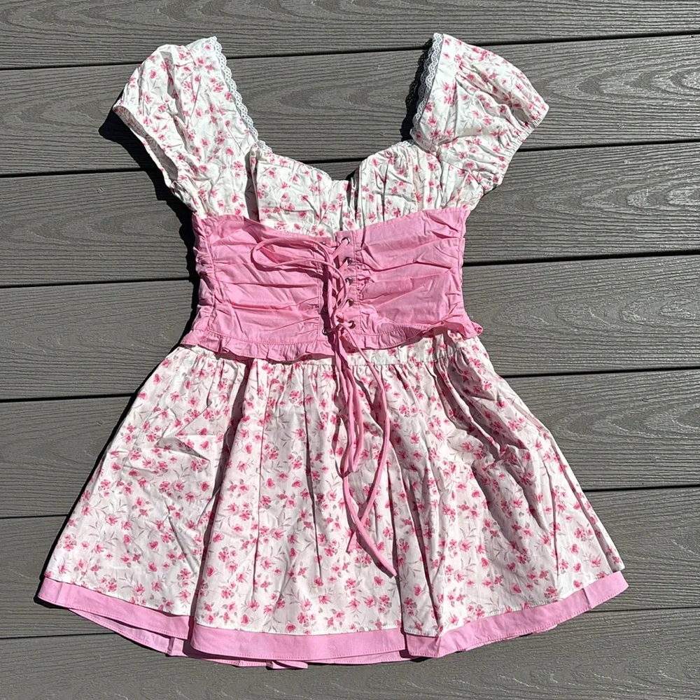 Briellyn Mini Dress - Pink Floral - Picture 6 of 15
